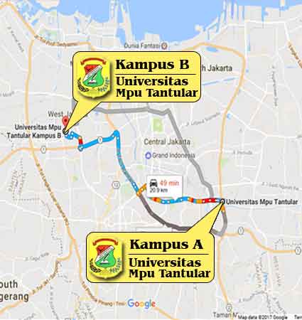 Location Lecture Mpu Tantular Kedoya Jakarta  Nomor